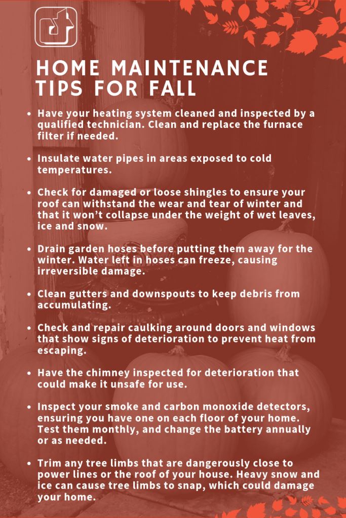 Fall Home Maintenance Checklist 2019