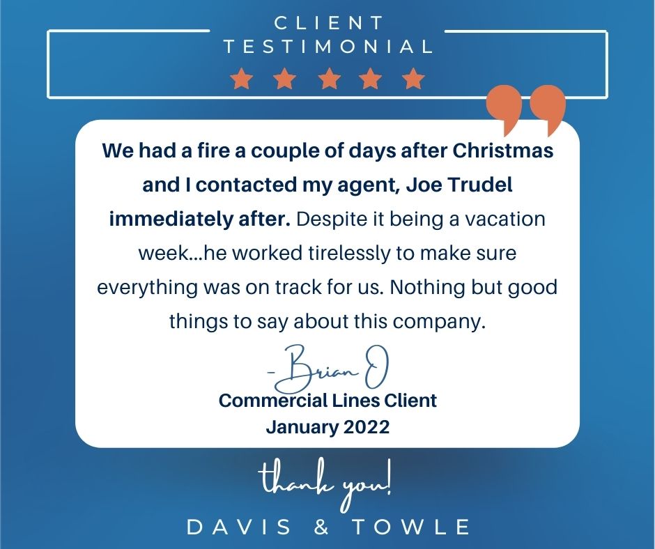 business insurance agency NH testimonial